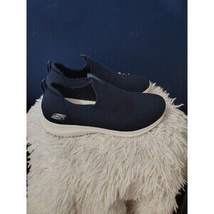 Women's Skechers Hands Free Slip-ins GO WALK Flex - Relish Shoes Navy Blue 7.5